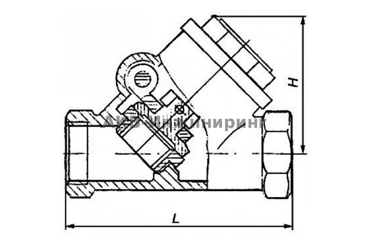 Поворотный обратный клапан чертеж